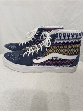 Vans Sk8-Hi Southwestern Knit High Tops Men's 11.5 Women's 13